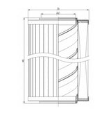 XR063G25B0 hydraulic filter element