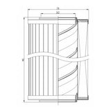 XR250C10B0 hydraulic filter element