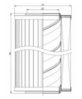 XR250C25B0 hydraulic filter element