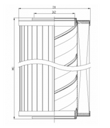 XR250G01B0 hydraulic filter element