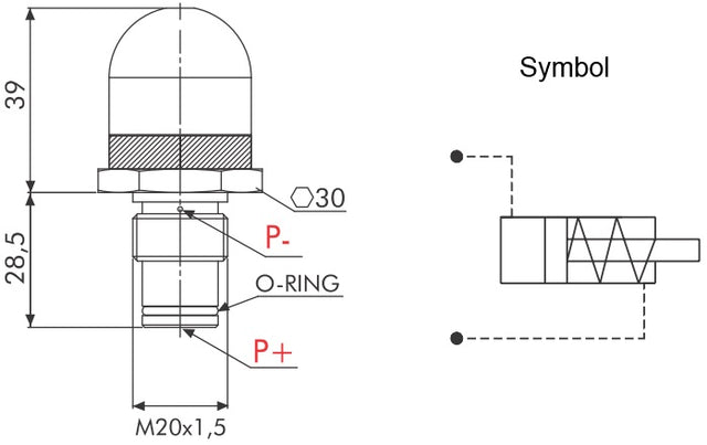Z37 differential pressure indicator