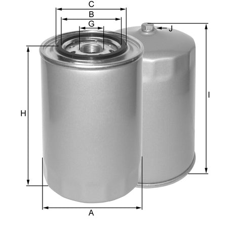 ZP27E1 oil filter spin-on