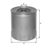 ZP3076 air filter spin-on