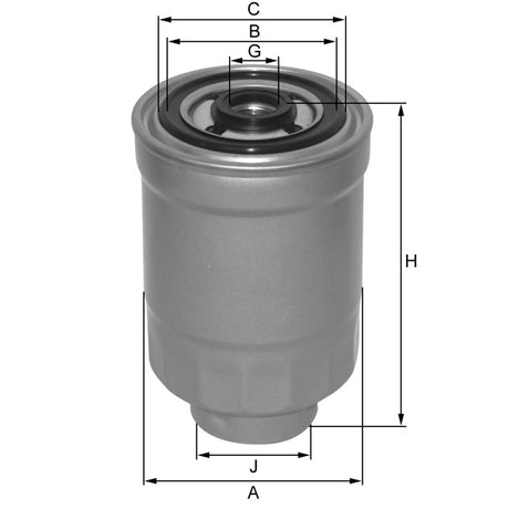 ZP3163AFMB fuel filter spin-on