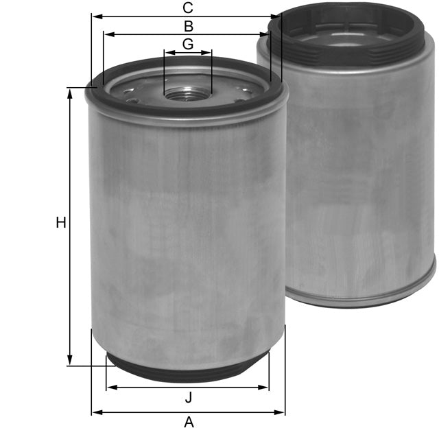 ZP3240F fuel filter spin-on