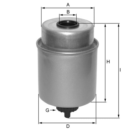 ZP3342F fuel filter spin-on
