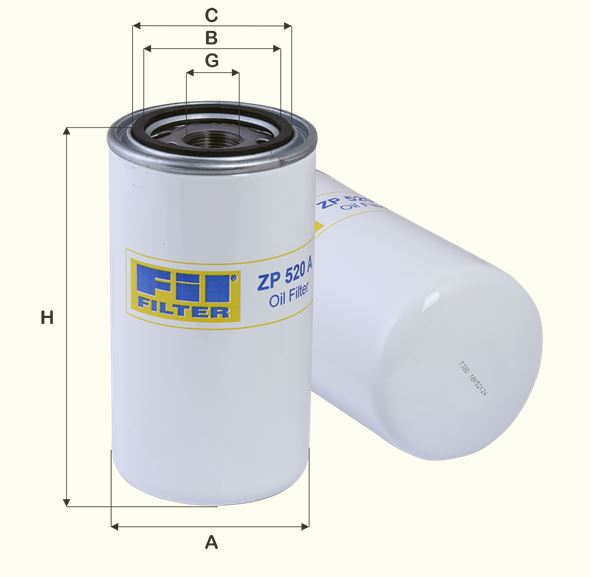 ZP520A oil filter spin-on