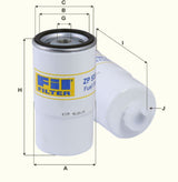ZP530F fuel filter spin-on