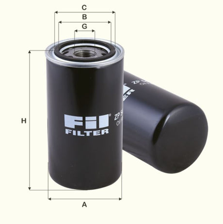 ZP541A oil filter spin-on