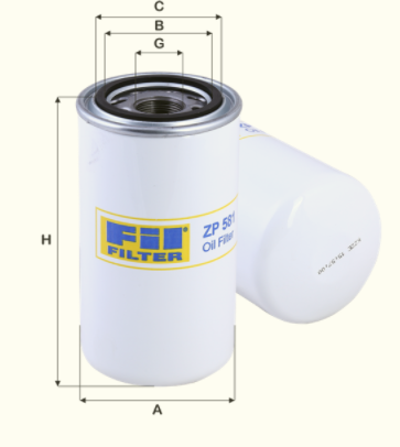 ZP581 oil filter (spin-on)
