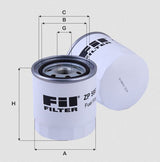 ZP598F fuel filter spin-on