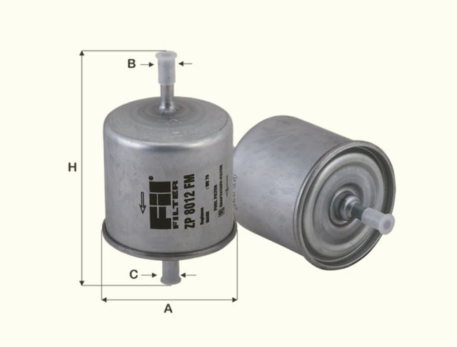 ZP8012FM fuel filter in-line