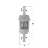 ZP8016FP fuel filter in-line