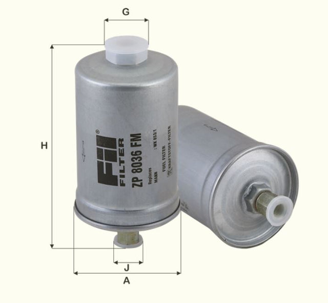 ZP8036FM fuel filter in-line