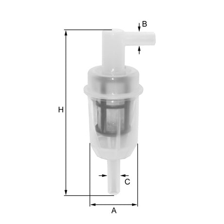 ZP8040FP fuel filter in-line