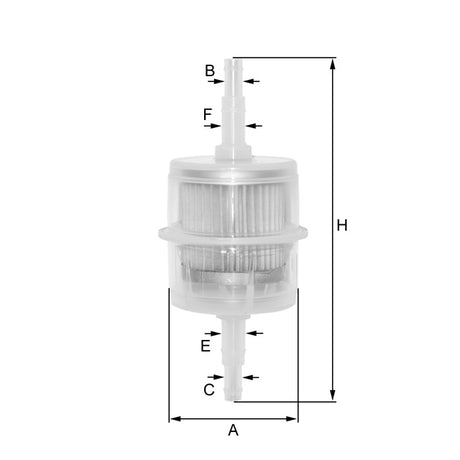 ZP8047FP fuel filter in-line