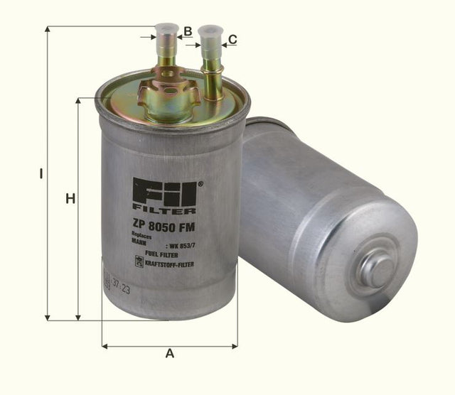 ZP8050FM fuel filter in-line