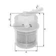 ZP8061FP fuel filter in-line