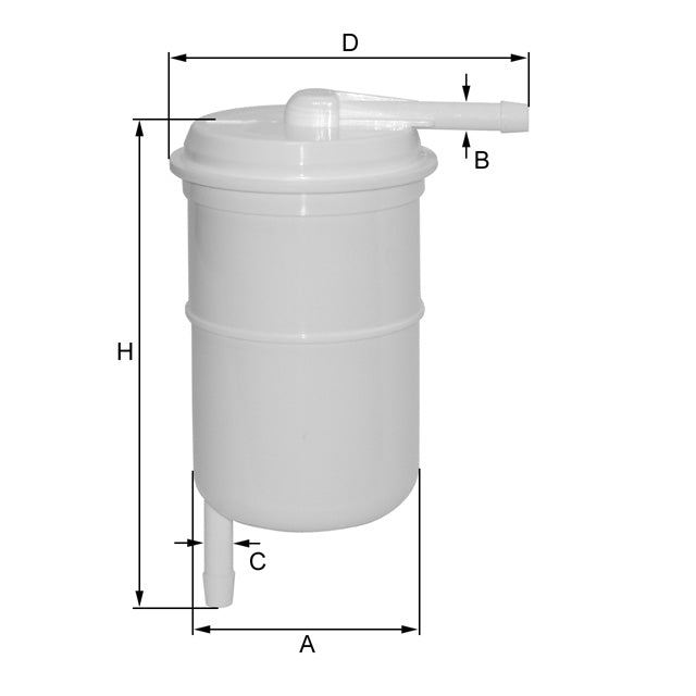 ZP8062FP fuel filter in-line