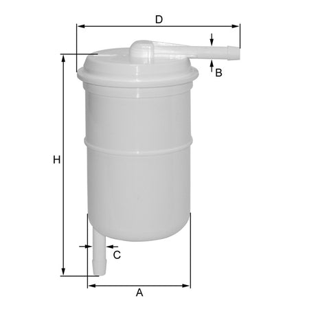 ZP8062FP fuel filter in-line