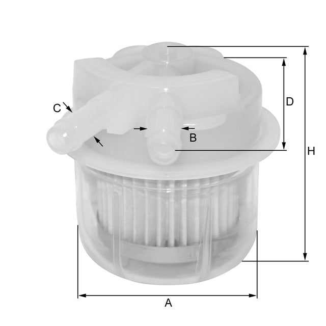 ZP8064FP fuel filter in-line