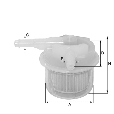 ZP8065FP fuel filter in-line