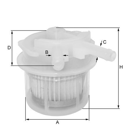 ZP8066FP fuel filter in-line