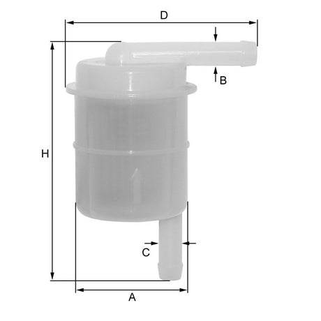 ZP8068FP fuel filter in-line