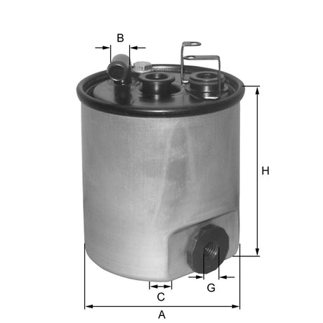 ZP8081FMBM fuel filter in-line