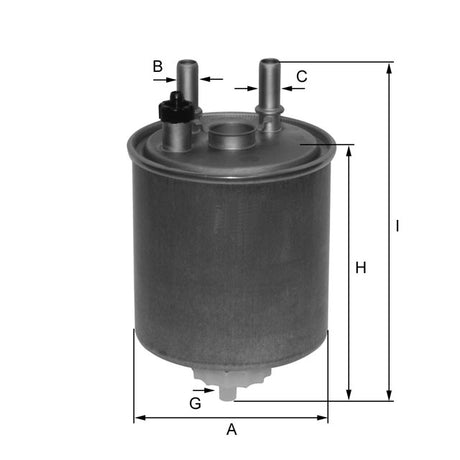ZP8106FMBM fuel filter in-line