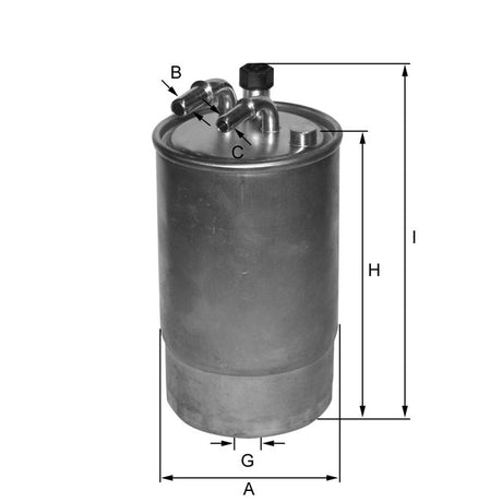 ZP8107FMBM fuel filter in-line