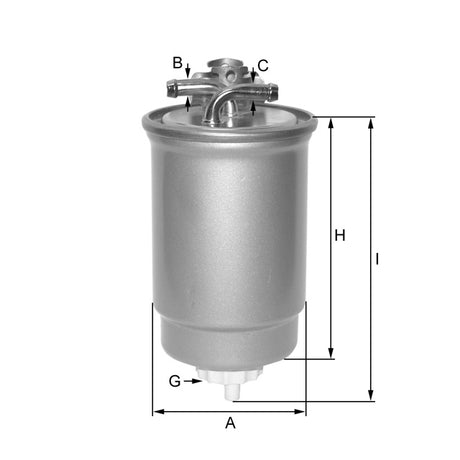 ZP8109FM fuel filter in-line