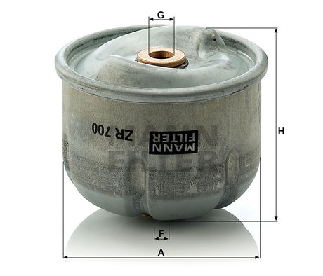 ZR 700 x oil filter element (for centrifuge)